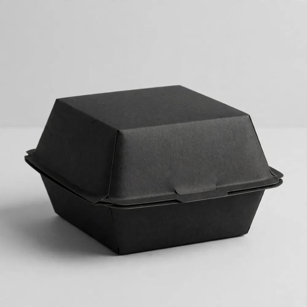 Premium Black Burger Box